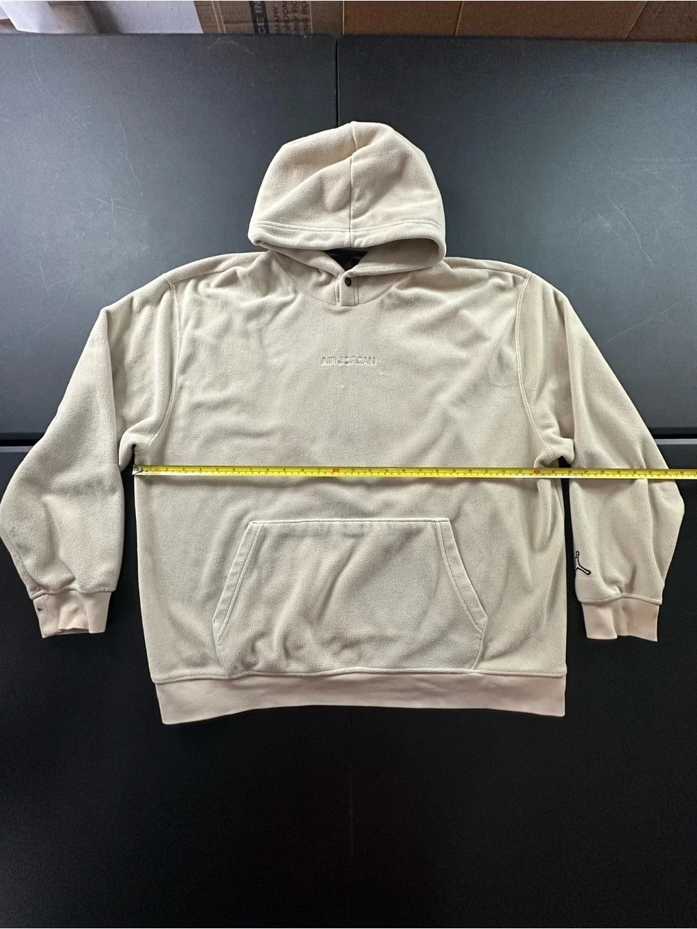 Nike Air Jordan beige Fleece Hoodie (Has Some Spots)